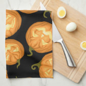 Halloween-Kürbis Handtuch (Viertel Falte)