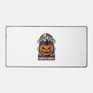 Halloween-Kürbis-Hexe Vintage Gruselige Nacht-Shir Schreibtischunterlage