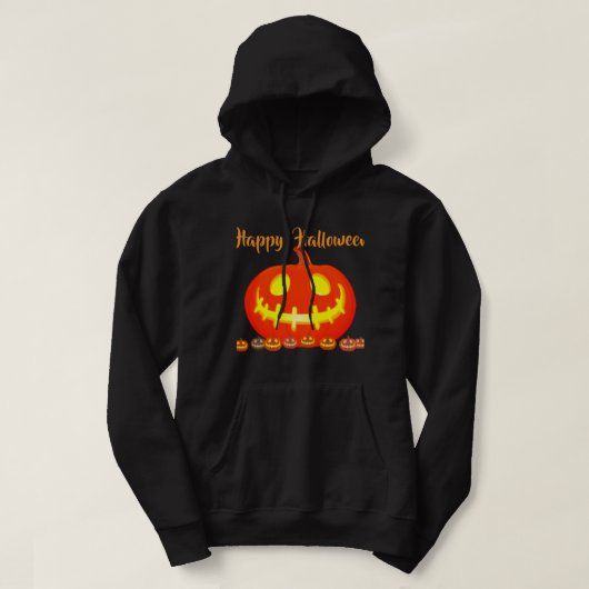 HALLOWEEN-KÜRBIS HOODIE (Design vorne)