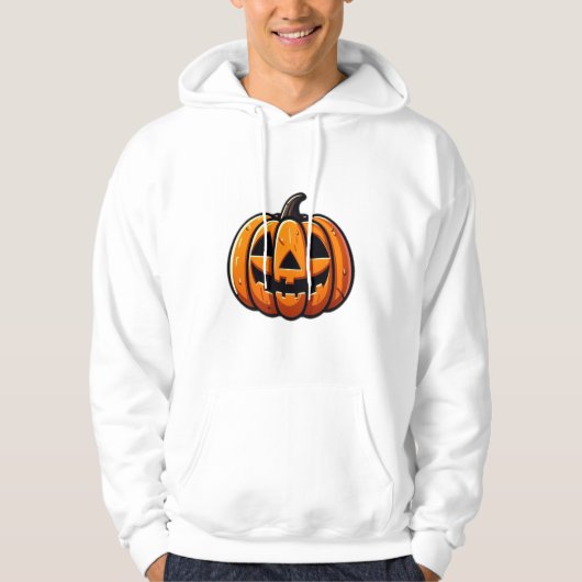 Halloween-Kürbis Hoodie (Vorderseite)
