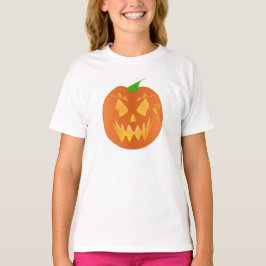 Halloween-Kürbis im Weiß T-Shirt