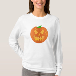 Halloween-Kürbis im Weiß T-Shirt