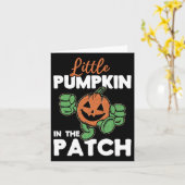 Halloween-Kürbis in den Patch, den ich Halloween Karte (Gelbe Blume)