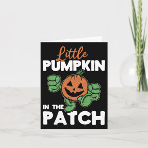 Halloween-Kürbis in den Patch, den ich Halloween Karte