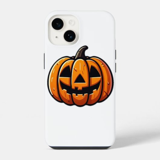 Halloween-Kürbis iPhone Hülle (Rückseite)