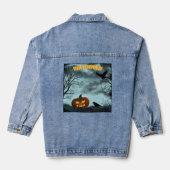 Halloween-Kürbis Jeansjacke (Rückseite)