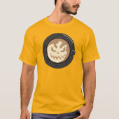 Halloween-Kürbis-Kaffee-Latte T-Shirt (Vorderseite)
