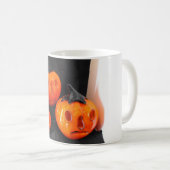 Halloween-Kürbis Kaffeetasse (VorderseiteRechts)