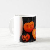 Halloween-Kürbis Kaffeetasse (Vorderseite Links)