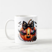Halloween-Kürbis Kaffeetasse (Links)