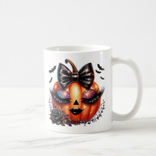 Halloween-Kürbis Kaffeetasse (Rechts)