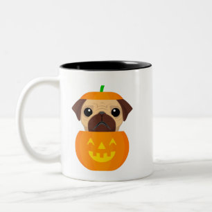 Halloween-Kürbis-Kaffeetasse Zweifarbige Tasse
