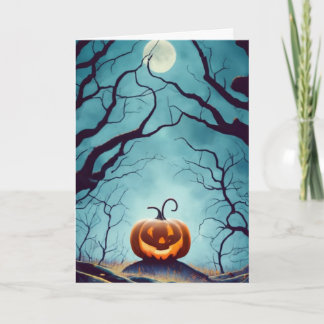 Halloween-Kürbis Karte