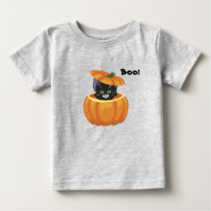 Halloween-Kürbis-Kätzchen-Shirt für Kleinkinder Baby T-shirt