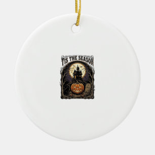Halloween-Kürbis-Katze Verlassene Vintage-Saison-S Keramik Ornament