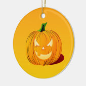 Halloween-Kürbis Keramik Ornament (Links)