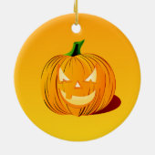 Halloween-Kürbis Keramik Ornament (Hinten)