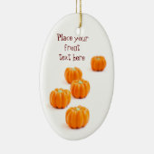 Halloween-Kürbis Keramikornament (Rechts)