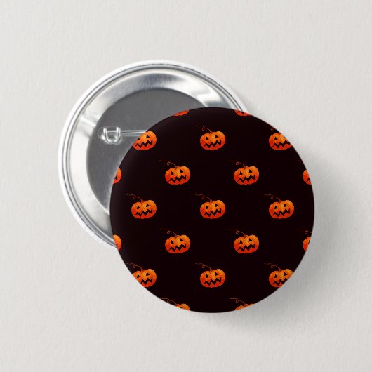 Halloween-Kürbis-Knopf Button (Vorne & Hinten)
