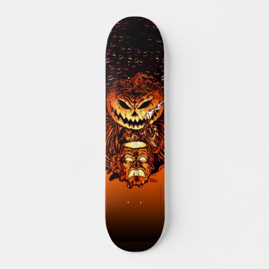 Halloween-Kürbis-König Skateboard (Vorne)