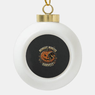 Halloween-Kürbis-Kreatur-Nacht Keramik Kugel-Ornament