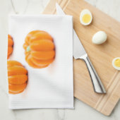 Halloween-Kürbis Küchentuch (Viertel Falte)