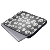 Halloween-Kürbis Laptopschutzhülle (Vorne Knopf)