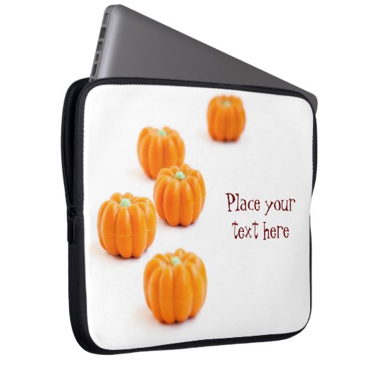 Halloween-Kürbis Laptopschutzhülle (Vorne Rechts)