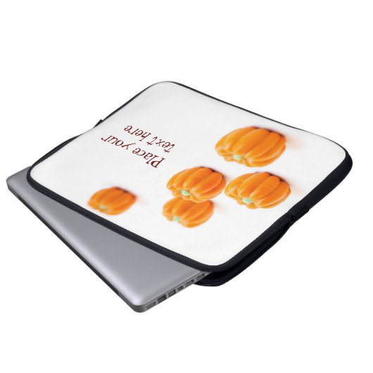 Halloween-Kürbis Laptopschutzhülle (Vorne Knopf)