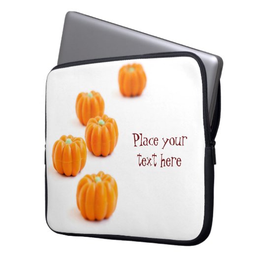 Halloween-Kürbis Laptopschutzhülle (Vorderseite Links)