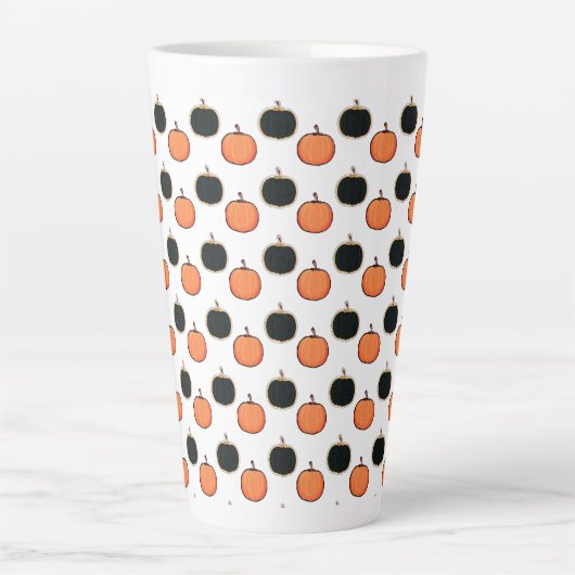 Halloween/Kürbis Latte Tasse (Vorderseite)