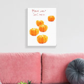 Halloween-Kürbis Leinwanddruck (Insitu (Wohnzimmer))