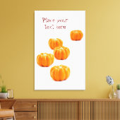 Halloween-Kürbis Leinwanddruck (Insitu (Wohnzimmer))