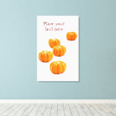 Halloween-Kürbis Leinwanddruck (Insitu (Holzboden))