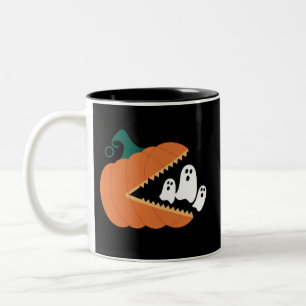Halloween-Kürbis Lustige Geister Jungen Kinder Zweifarbige Tasse