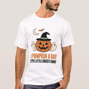 Halloween-Kürbis Lustiger Geist Vintage-Zitat_1 T-Shirt