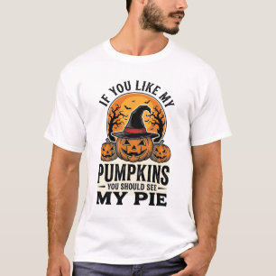 Halloween-Kürbis Lustiges Vintage-Pie-Zitat_1 T-Shirt
