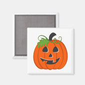 Halloween-Kürbis Magnet (Vorderseite/Rückseite)