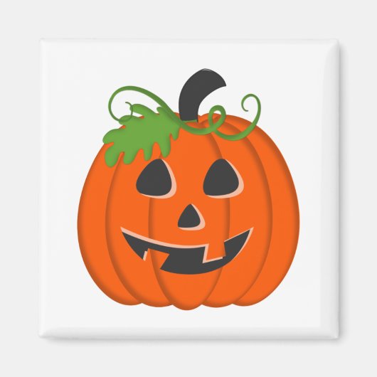 Halloween-Kürbis Magnet (Vorne)