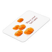 Halloween-Kürbis Magnet (Linke Seite)