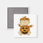 Halloween-Kürbis Magnet (Vorderseite/Rückseite)