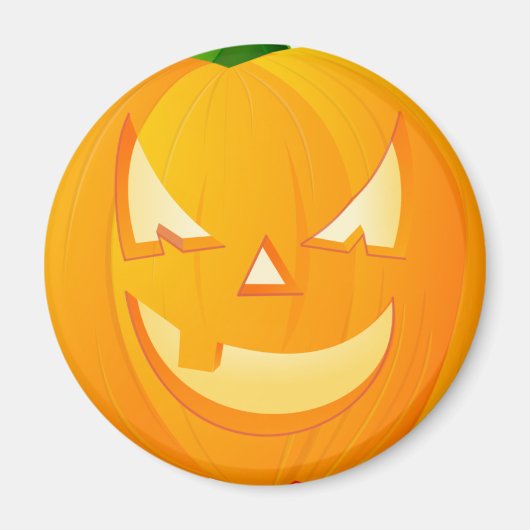 Halloween-Kürbis Magnet (Vorne)