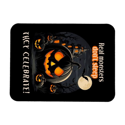Halloween-Kürbis Magnet (Horizontal)
