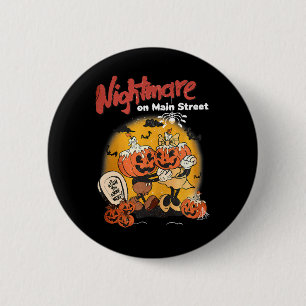 Halloween-Kürbis Mainstreet Vintage auf dem Kopf N Button
