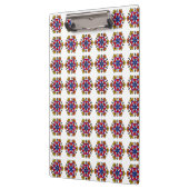 Halloween-Kürbis-Mandala Klemmbrett (Links)