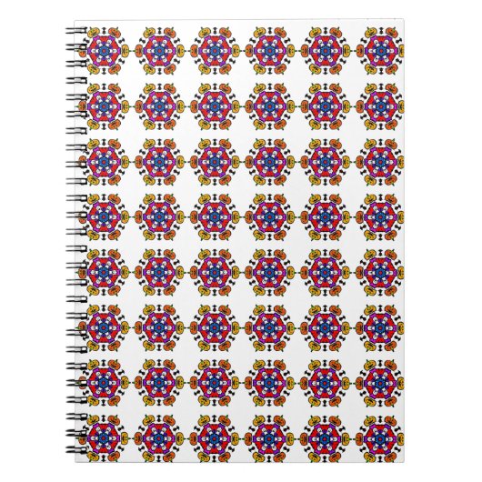 Halloween-Kürbis-Mandala Notizblock (Vorderseite)