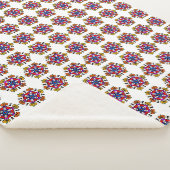 Halloween-Kürbis-Mandala Sherpadecke (3/4)