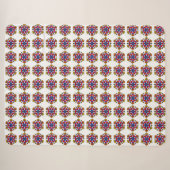 Halloween-Kürbis-Mandala Sherpadecke (Vorderseite (Horizontal))