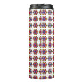Halloween-Kürbis-Mandala Thermosbecher (Rückseite)