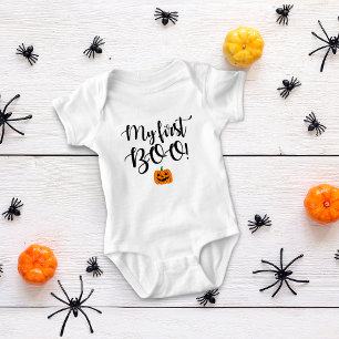 Halloween-Kürbis mein erstes Buh! Baby Strampler